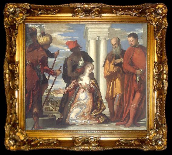 framed  Paolo  Veronese The Martyrdom of St. Justine, ta009-2